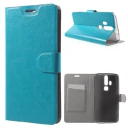 ZTE AXON ELITE læder cover med kort lomme, blå Mobiltelefon tilbehør