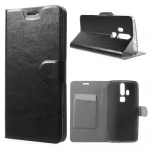 ZTE AXON ELITE læder cover med kort lomme, sort