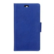 ZTE BLADE S6 læder cover med kort lommer, blå Mobiltelefon tilbehør