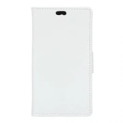 ZTE BLADE S6 læder cover med kort lommer, hvid Mobiltelefon tilbehør