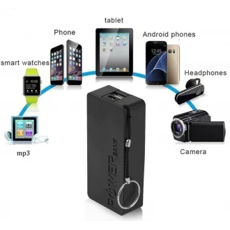Power bank 5600 mAh ekstern batteri / oplader sort