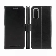 sort Slim premium læder etui Samsung S20 Plus Mobil tilbehør