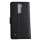 LG K8 2022 flip cover ægte læder sort Mobilcovers