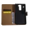 LG K8 2022 flip cover ægte læder sort Mobilcovers