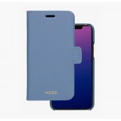 New York 2 i 1 læder flip etui Iphone 11 Pro nightfall blue