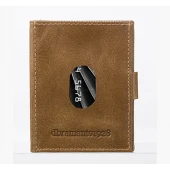 RFID sikker mini læder wallet brun